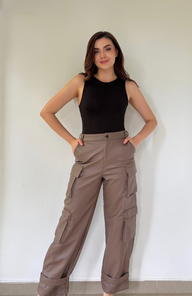 Velvet Cargo Trousers