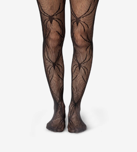 Medias Pantys con Telarañas
