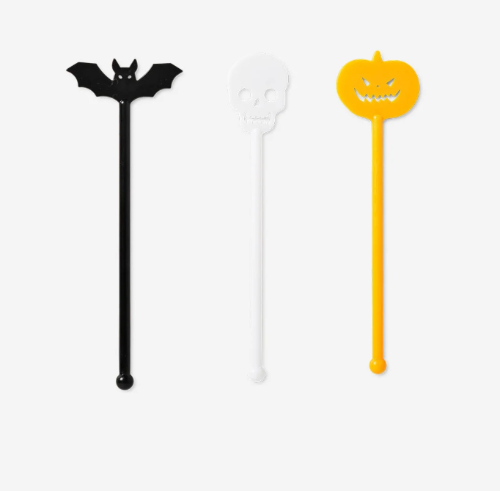 Agitadores para bebidas Halloween. 3 pzas.