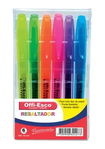 Resaltador Mediano Oe- 530 Estuche*6