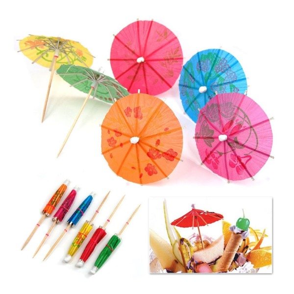 Paquete Sombrillas Para Cocktail X 10 Und