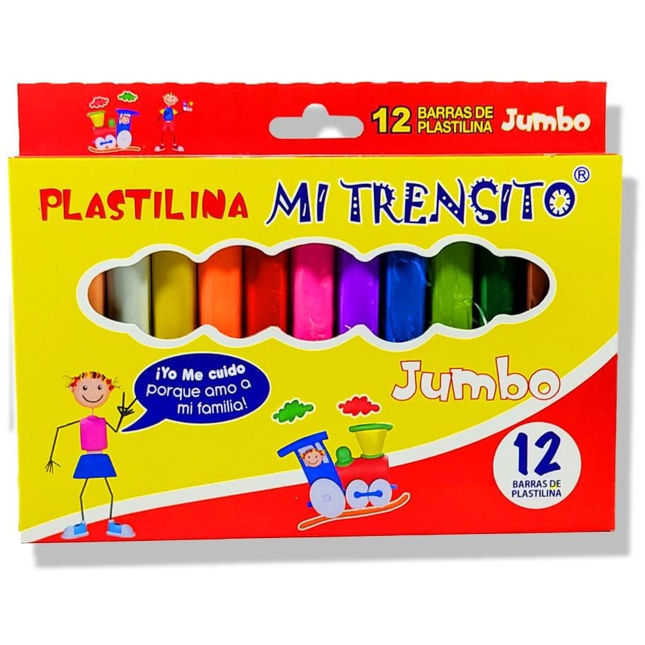Plastilina Mi Trensito x12 Jumbo