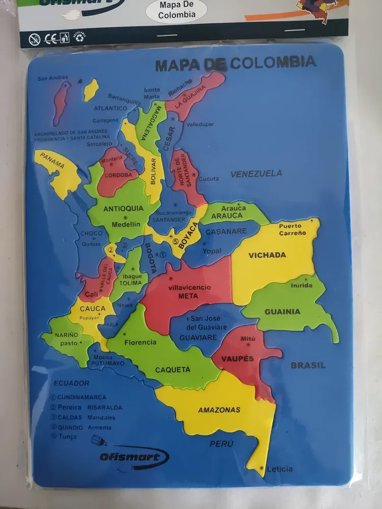 Mapa de Colombia Foamy