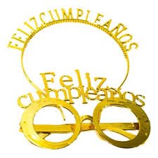 Balaca y Gafas Feliz Cumpleanos