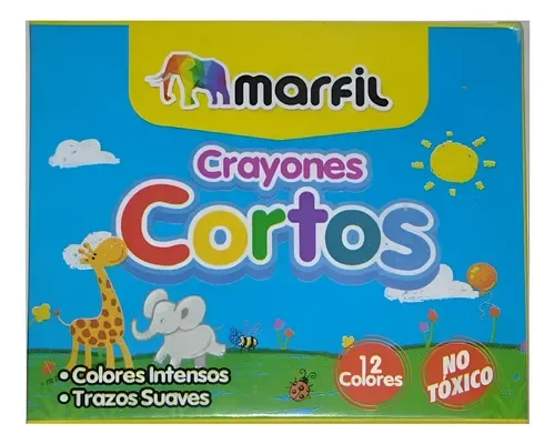 Crayones Cortos Marfil X12 Colores