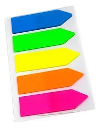 Notas Adhesivas Banderitas 5 Colores Neon