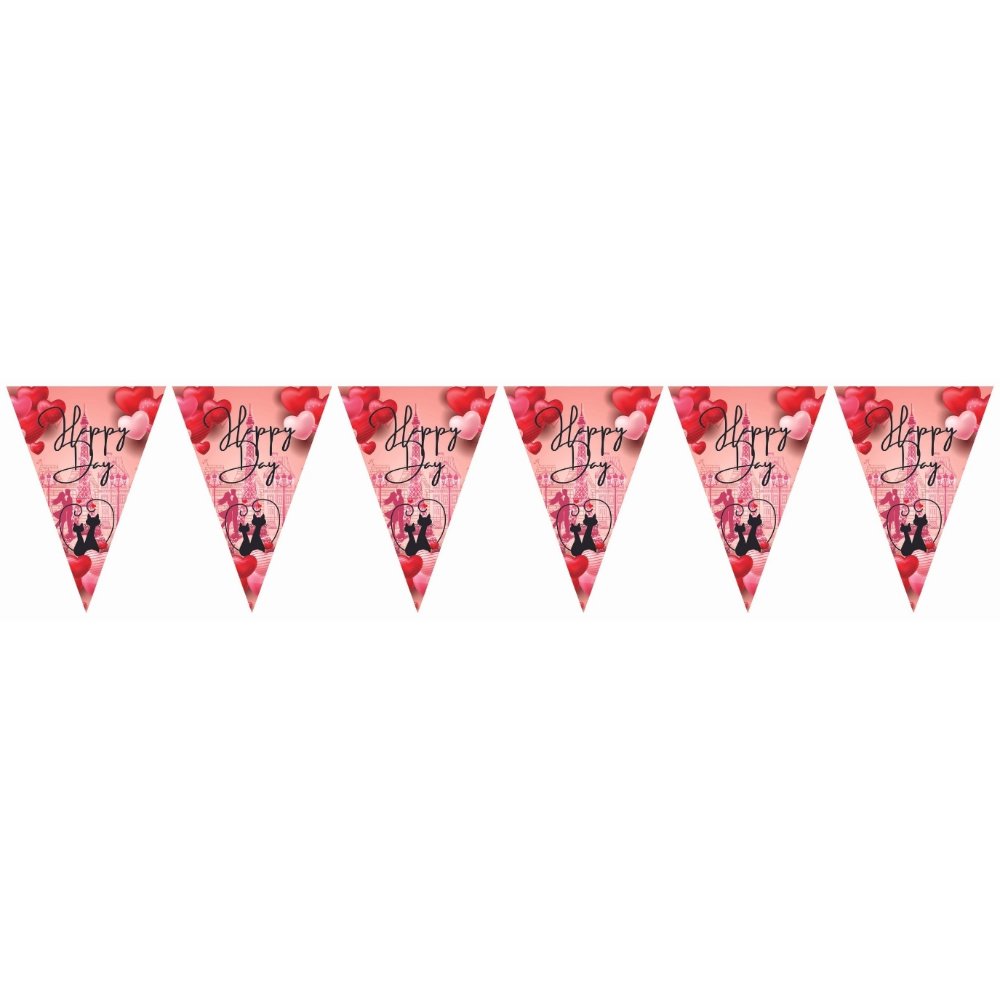 Banderia Happy Amor y Amistad