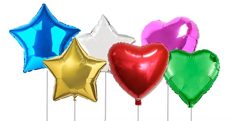 Estrellas y Corazones Metalizados R18
