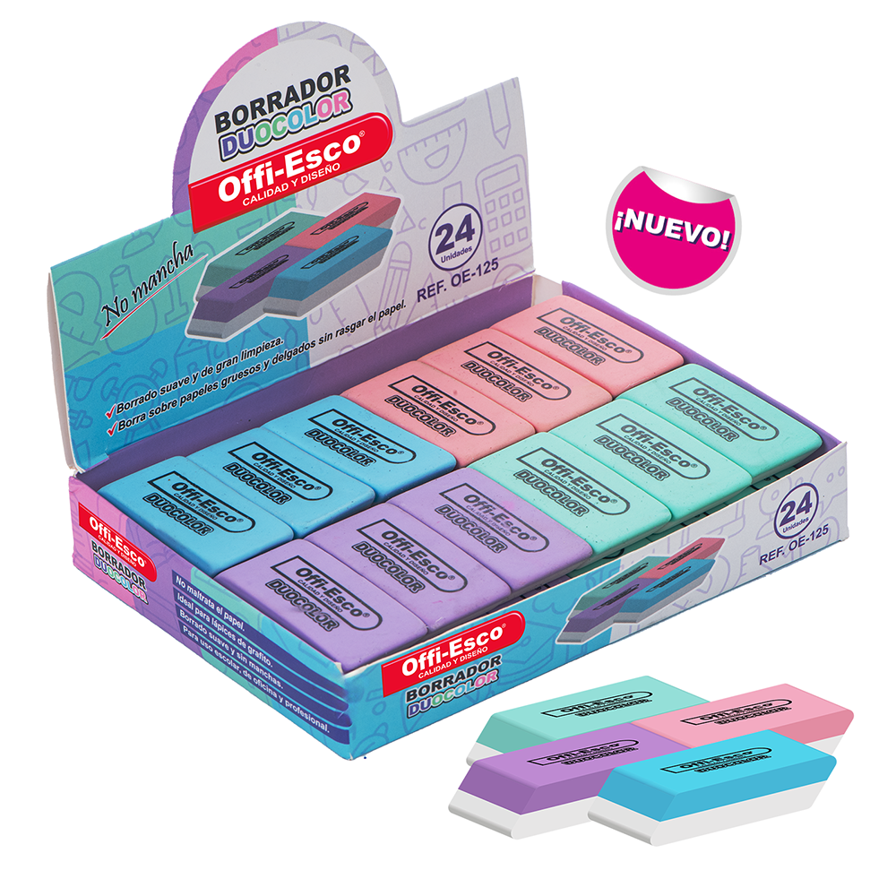 Borrador duocolor OE-125 – Offi-Esco
