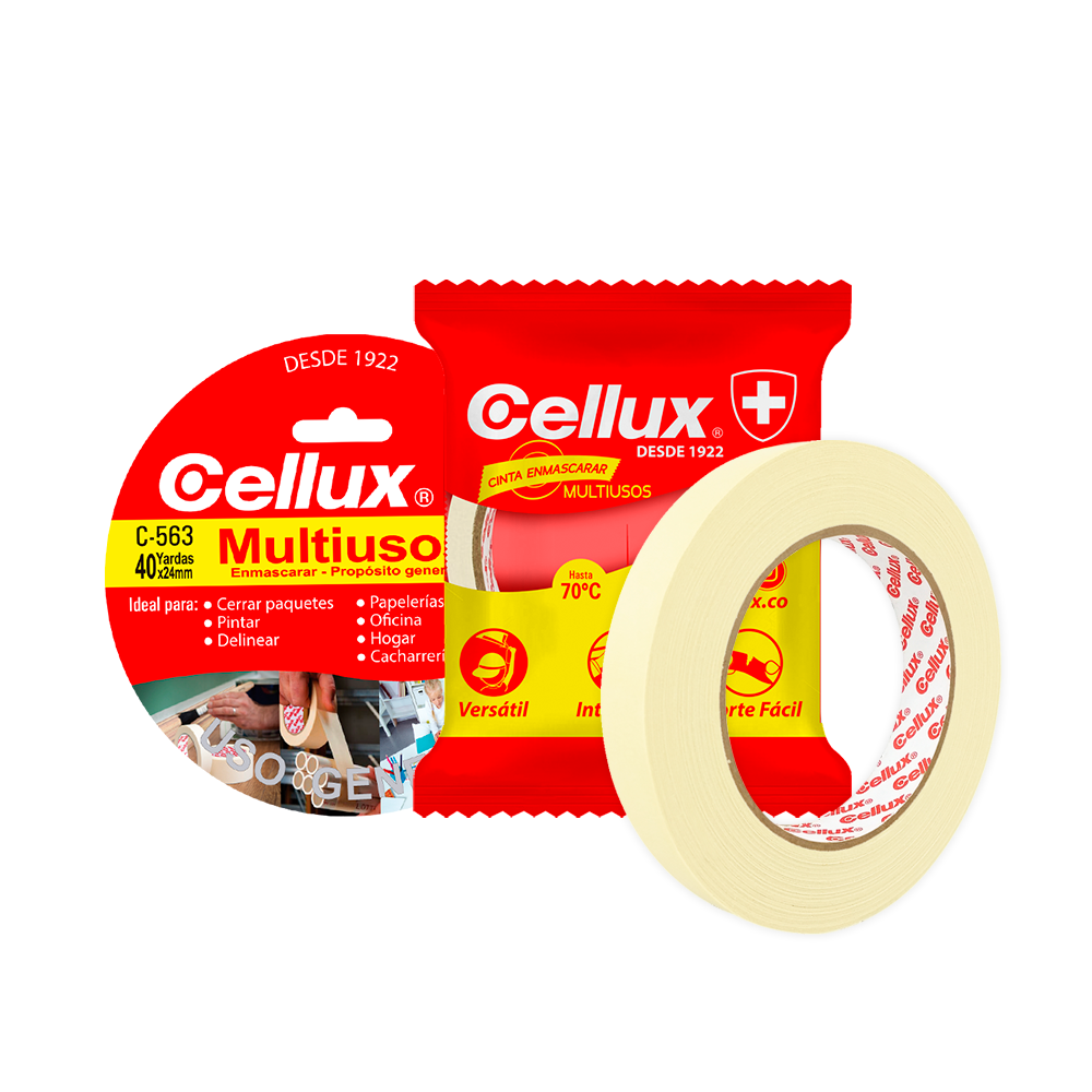 Cinta De Enmascarar 47 mm X 19 mts Cellux