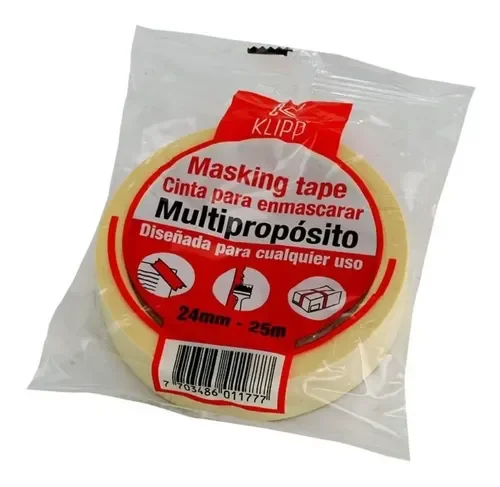Cinta De Enmascarar Klipp 12mm X 25 Metros