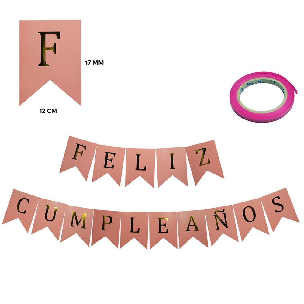 Letrero 'Feliz Cumpleaños'