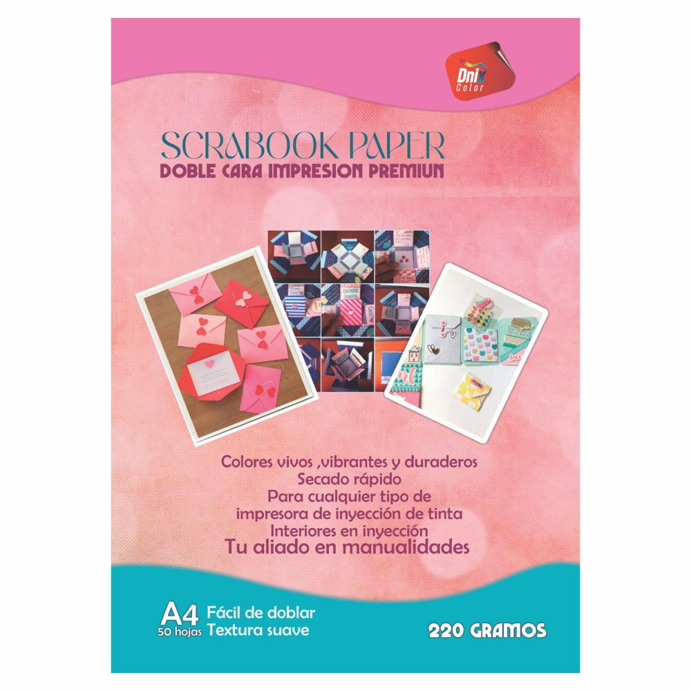 scrabook papel  doble cara