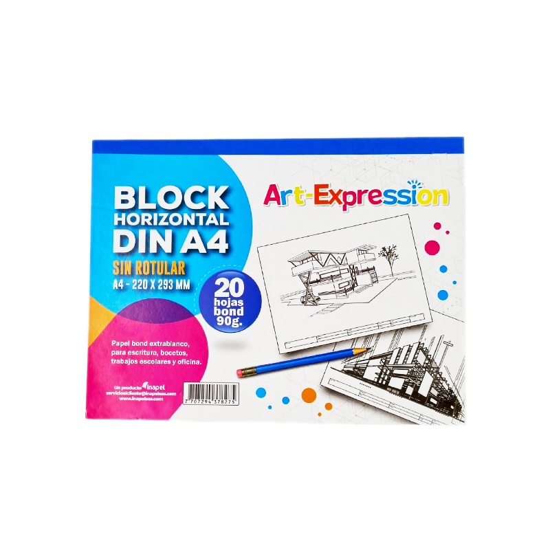 Hojas de Block Horizontal Din A4