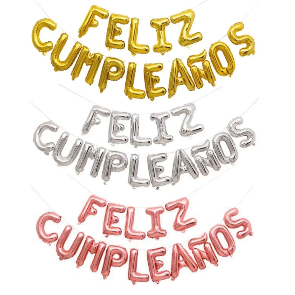 Globo metalizado Feliz Cumpleaños
