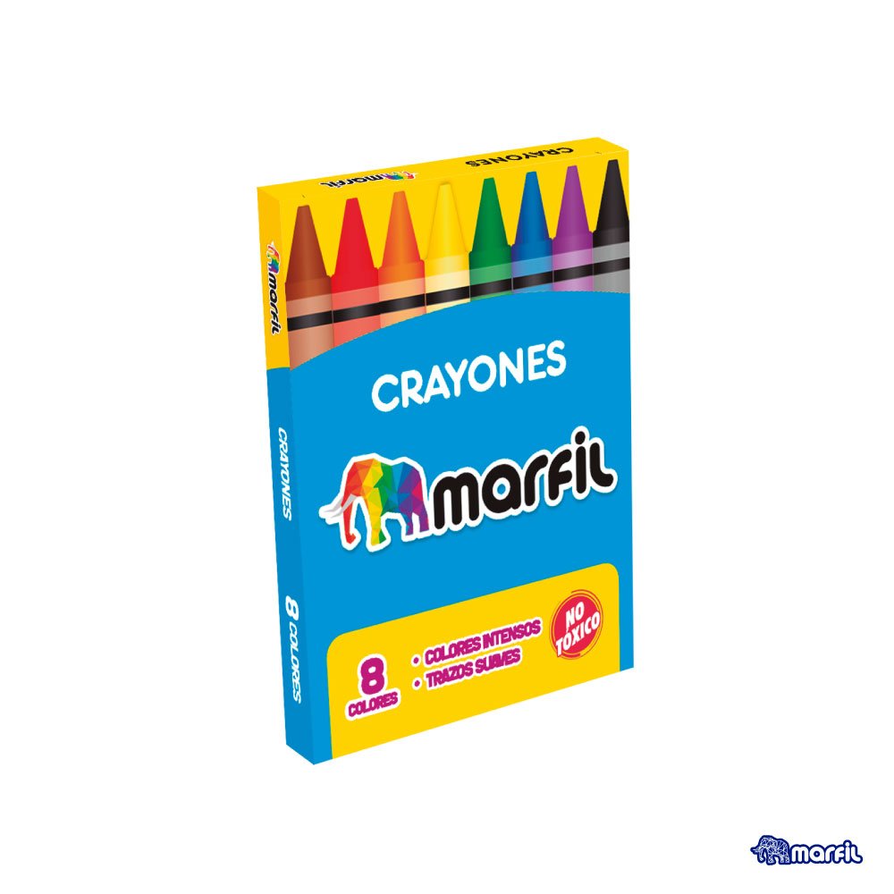 Crayones Cortos Marfil X 6 Colores