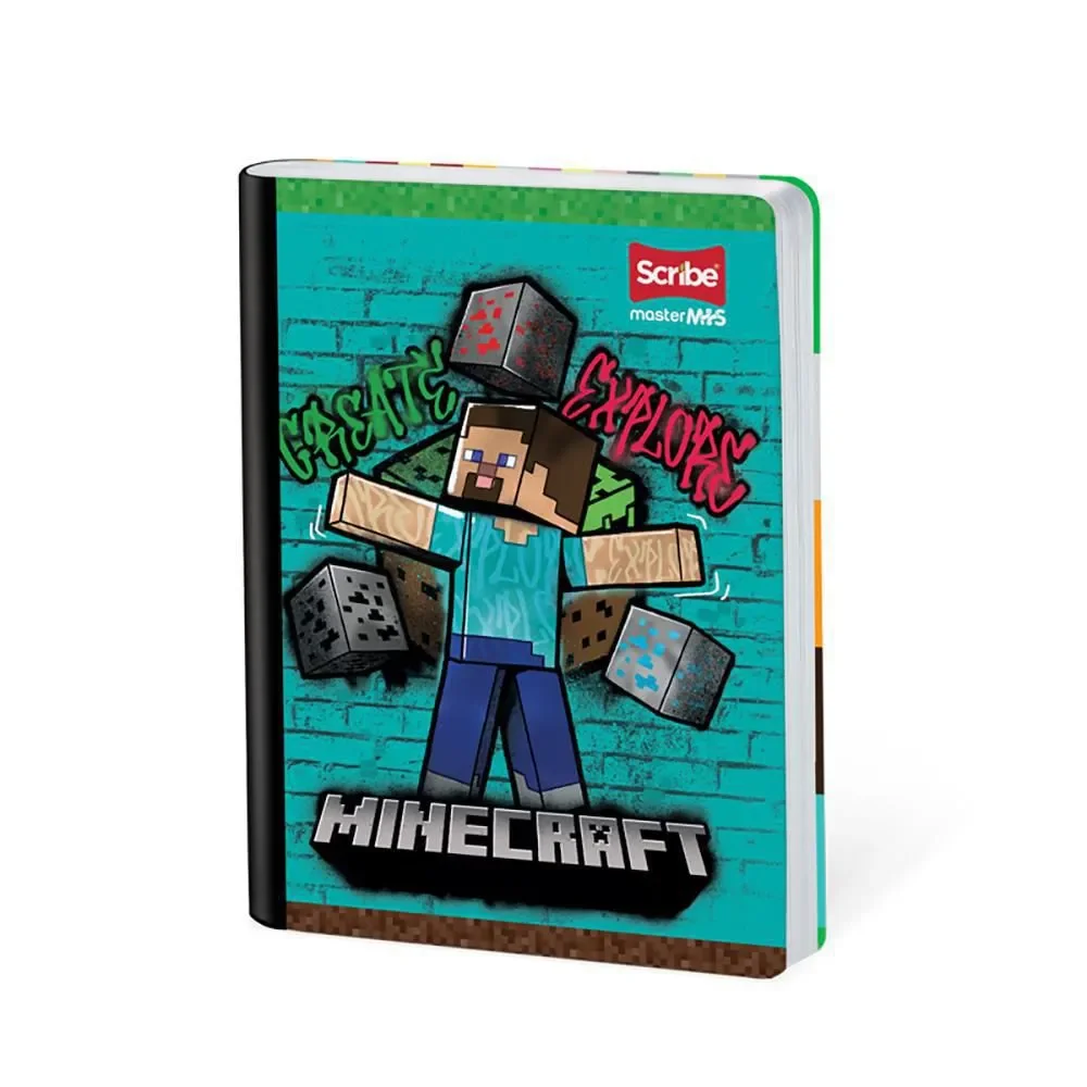 Cuaderno Minecraft Master Mas Cuadriculado 50 hojas Co