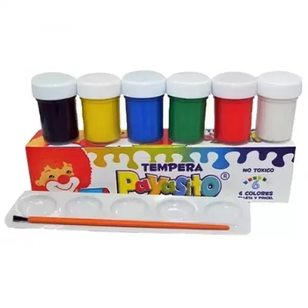 Caja de tempera Payasito x6 Original
