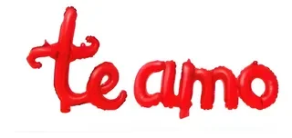 Globo Letras Te Amo Cursiva
