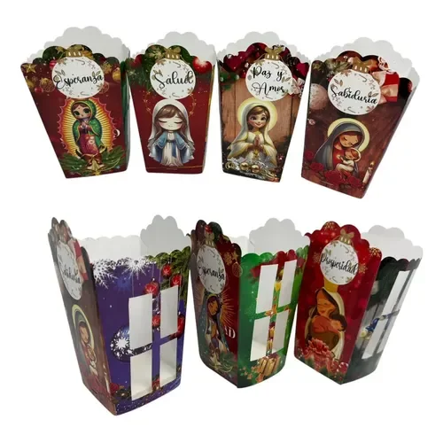Faroles Navideños Metalizados Noche De Velitas