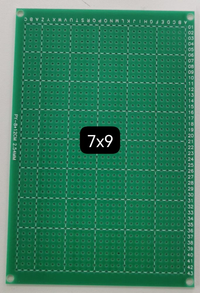 PLACA PERFORADA 7X9CM FIBRA DE VIDRIO