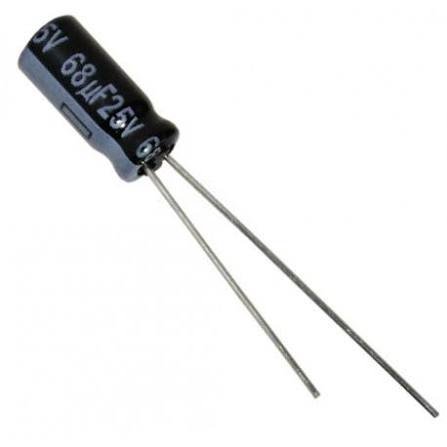 68uF 25V Capacitor Electrolitico