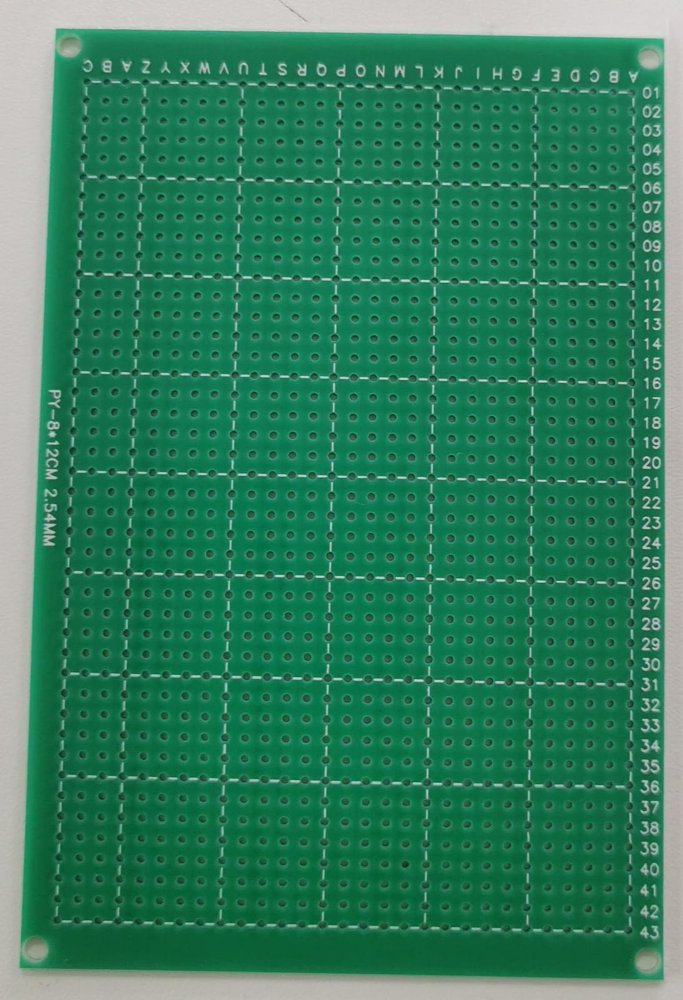 PLACA PERFORADA 8X12CM FIBRA DE VIDRIO