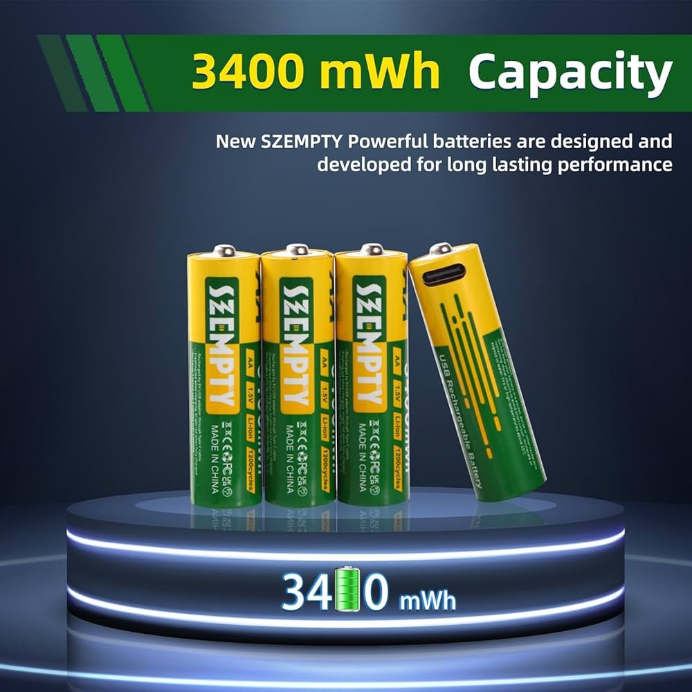 Pilas AA RECARGABLE X4 PILAS 1.5V TIPO C