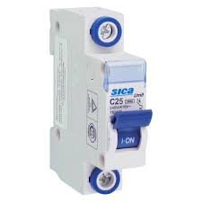 Disyuntor 1 polo interruptor termomagnetico C-25