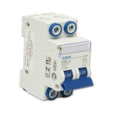Disyuntor 2 polo interruptor termomagnetico C-16