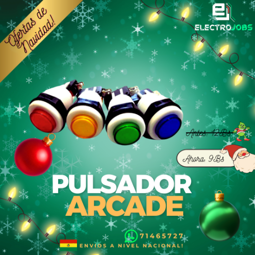 Pulsador boton ARCADE