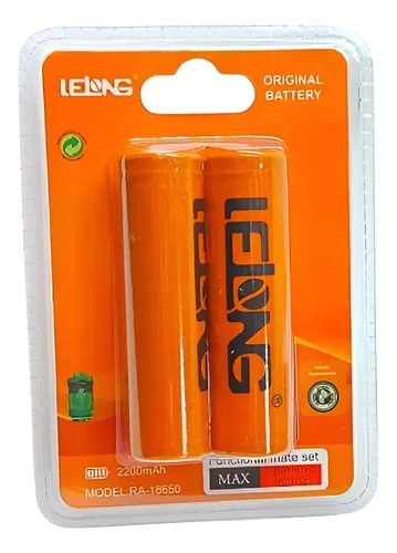 Par de pilas recargables LELONG 18650