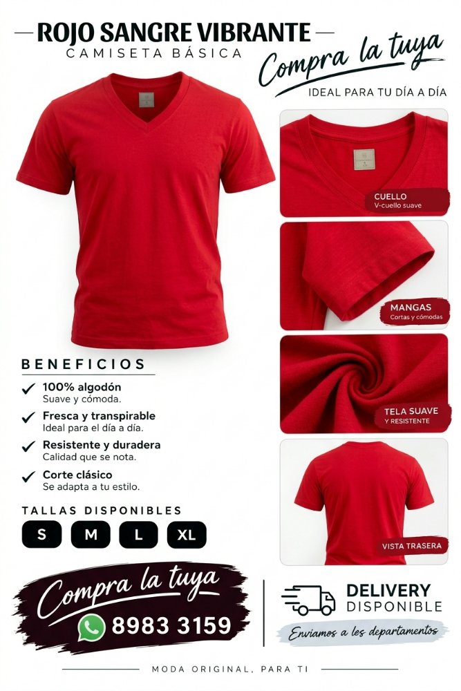 Rojo Sangre Cuello V