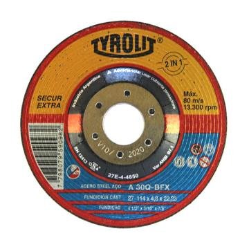 TYROLIT DESBASTE C/DEP 115x4.8x22