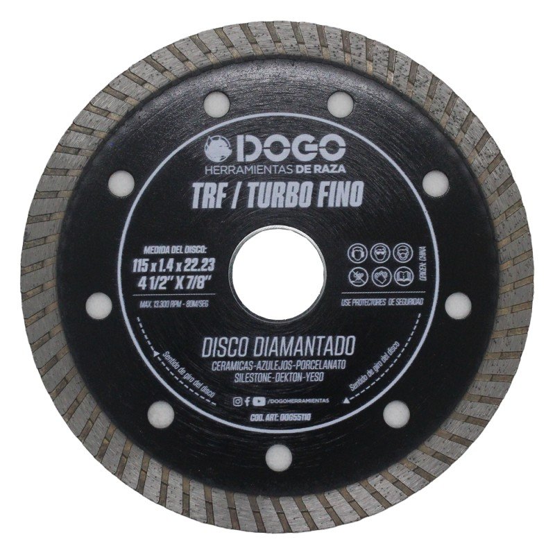 DISCO DIAMANTE TURBO FINO (TRF) 115 X 22.2 MM
