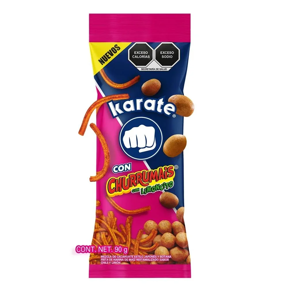 Cacahuates Karate con churrumais 90 g