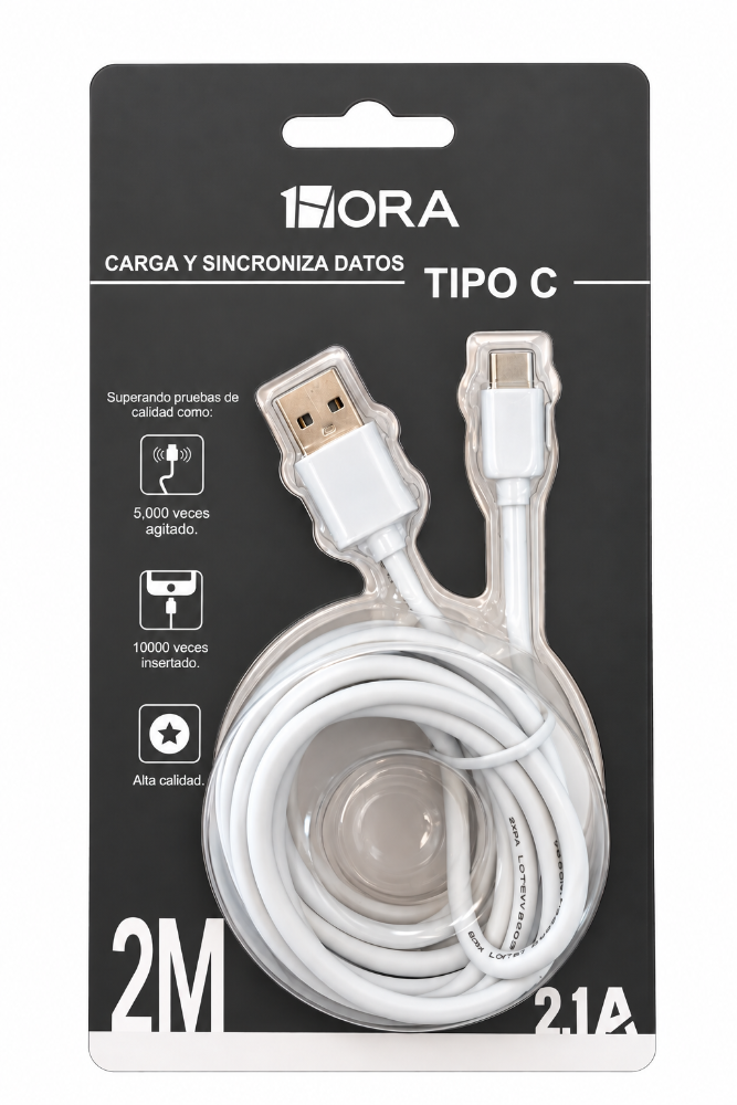Cargador ORA Tipo TIPO C 2m 1 Pieza