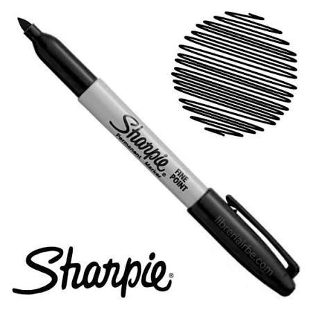 Marcador Permanente Sharpie Negro Fino