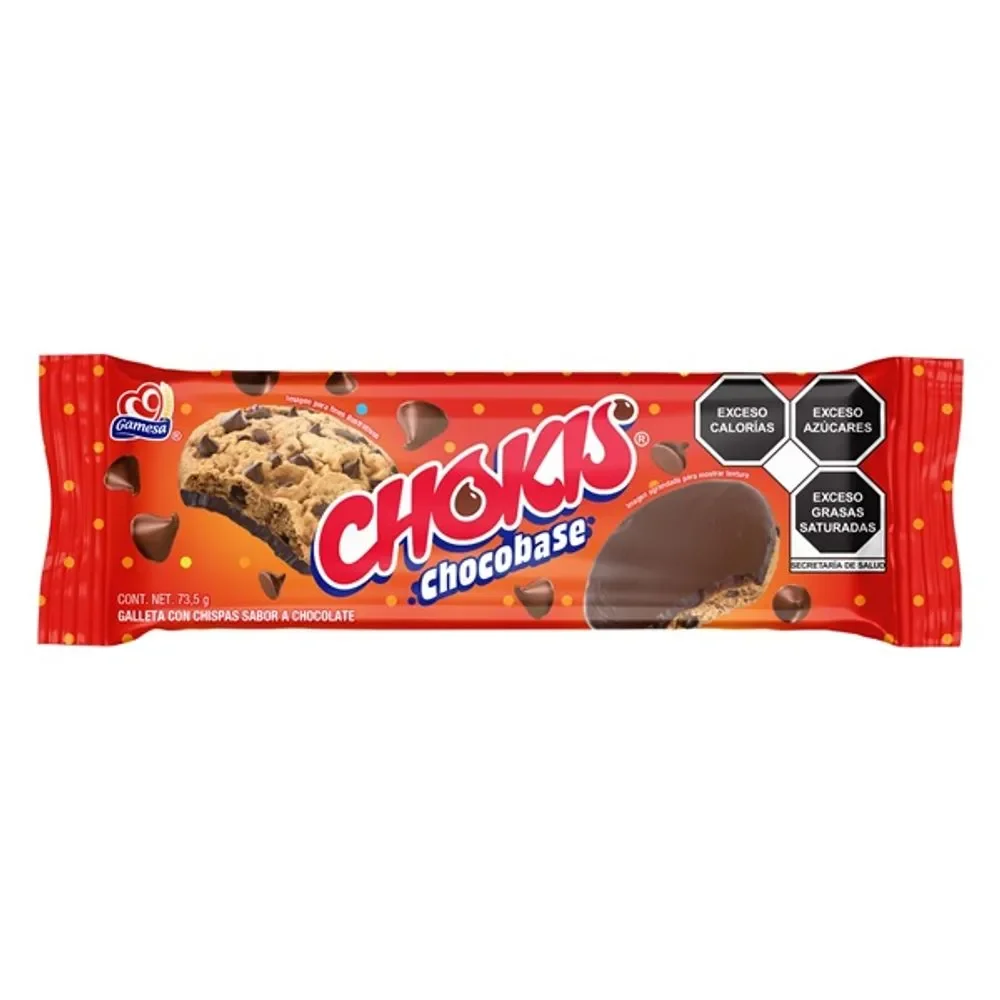 Galleta Gamesa Chokis roja Base chocolate 73 g