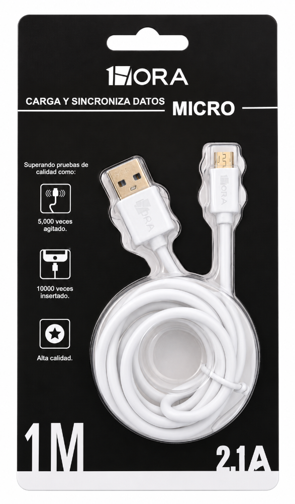 Cargador ORA Tipo Micro 1m 1 Pieza