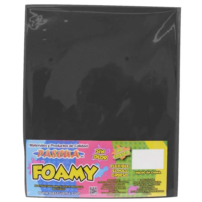 Foamy Pascua Tamaño Negro Paquete 5 Piezas