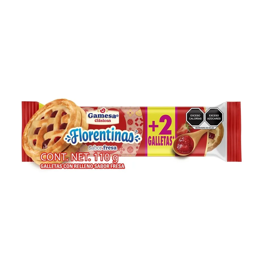 Galleta Gamesa Florentina Fresa 110 g +2