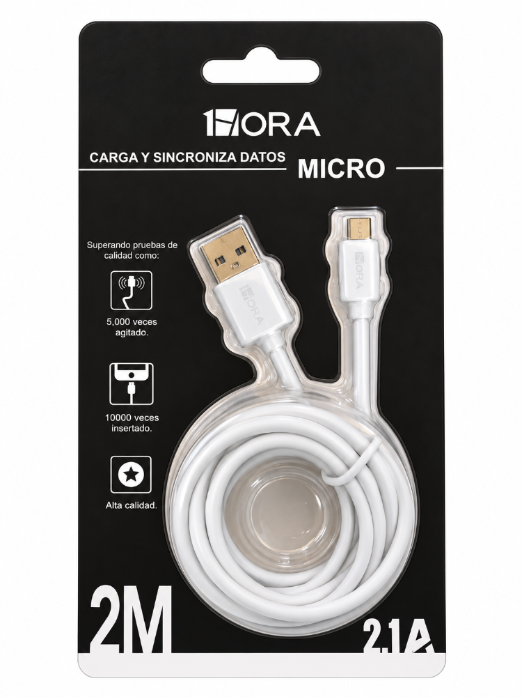 Cargador ORA Tipo MICRO 2m 1 Pieza