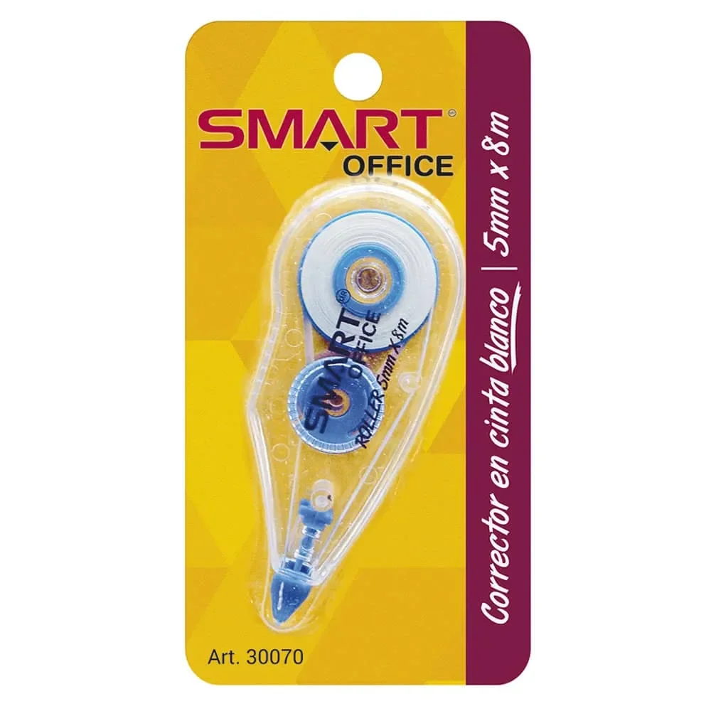 Corrector Smart Office Cinta Blanda 5mm x 8m 1 Pieza