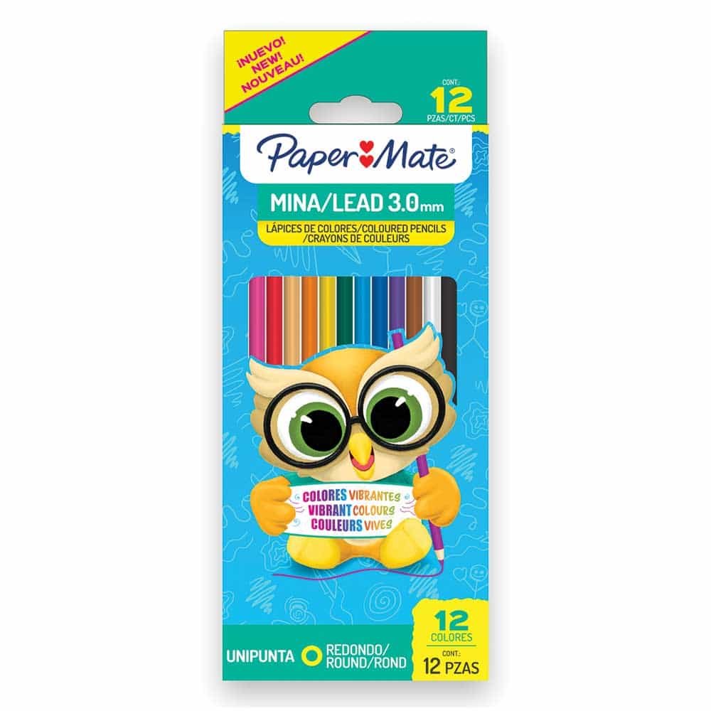 Colores Paper Mate 12 Colores 3.0 mm