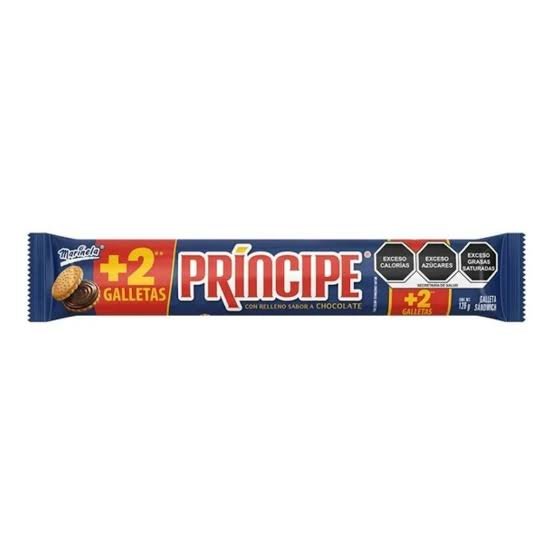 Galleta Marinela Principe Chocolate 126 g +2
