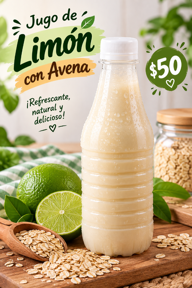 Jugos de limon con avena