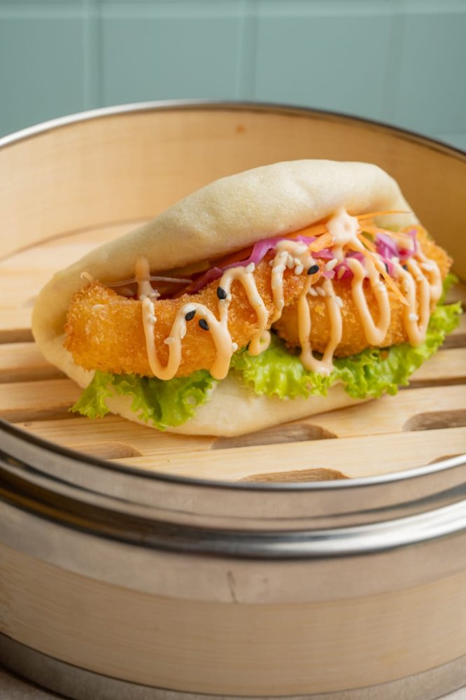 Bao de camarones