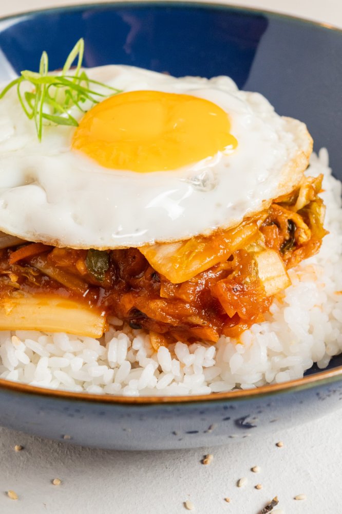 kimchi con arroz