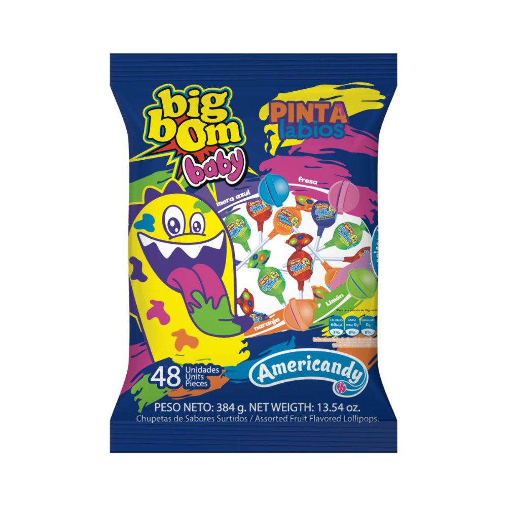 CHUPETA BIG BOM BABY PINTA LENGUA X48